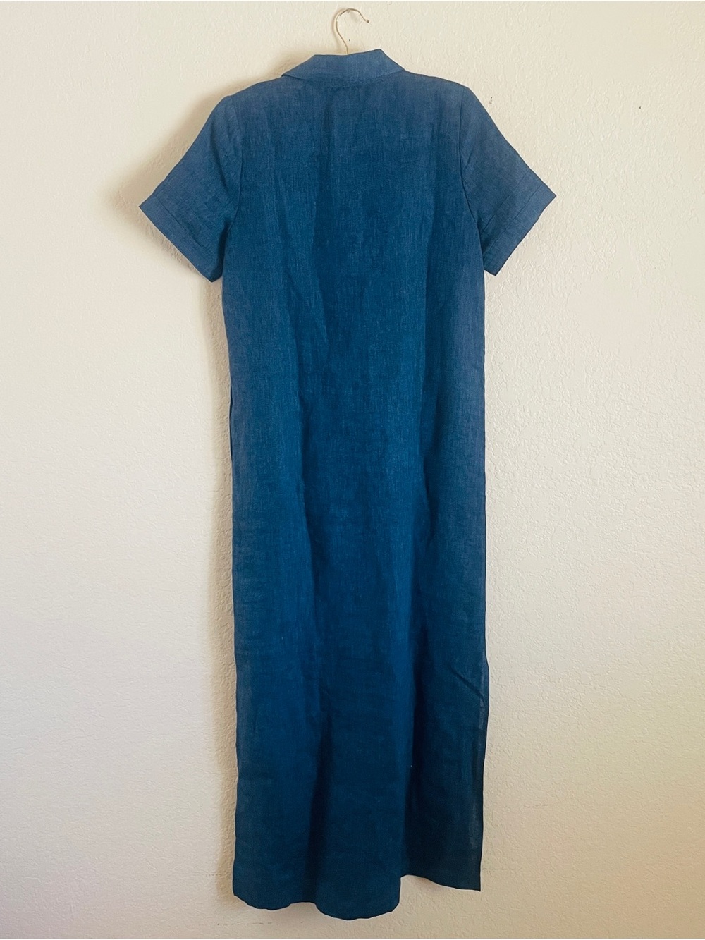 Banana Republic Cruz Indigo Blue Linen Maxi Dress - Picture 5 of 9